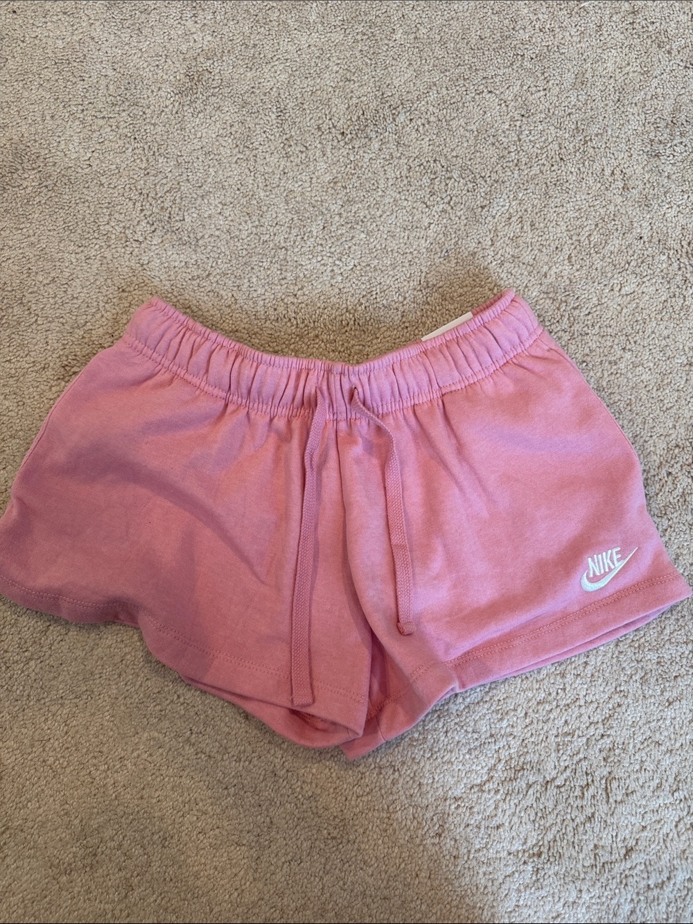 Nike Pink Terry Athletic Lounge Shorts
